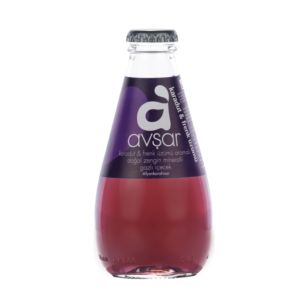 AVŞAR SODA KARADUT FRENK ÜZÜMÜ 200 ML X 24