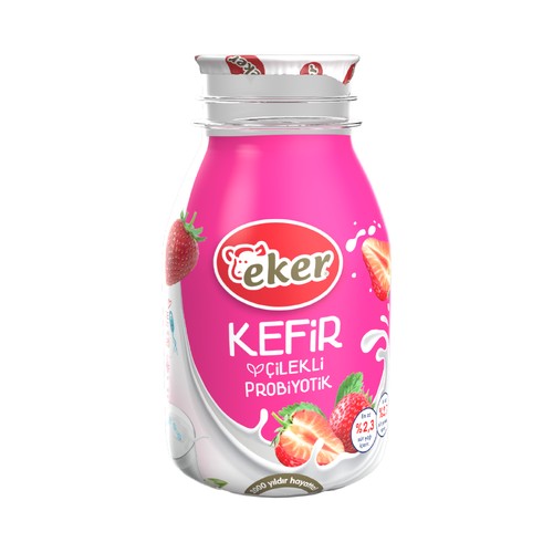 EKER კეფირი მარწყვით 200მლ*6ც 8691316521628