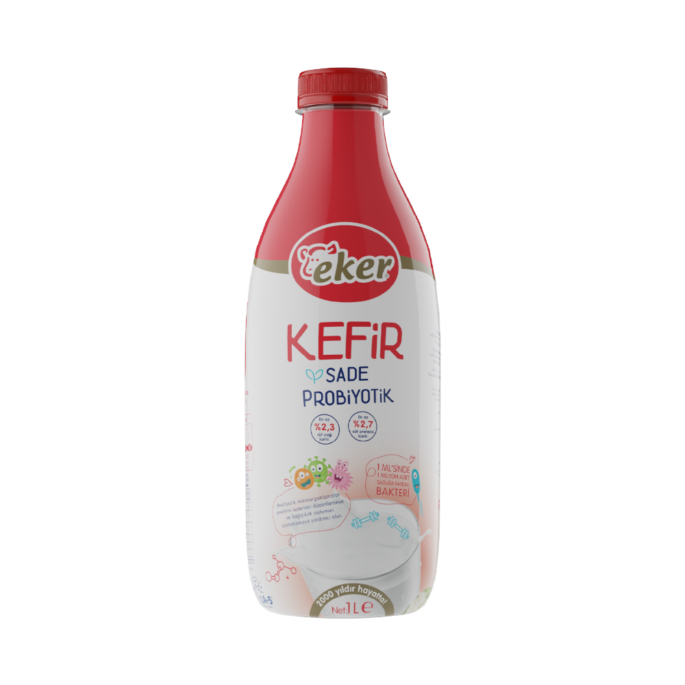 EKER პრობიოტიკული კეფირი 1 ლტ*6ც 8691316521208