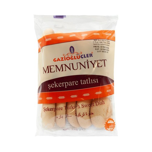 GAZIOGLUCLER TRADITIONAL TURKISH DRY SWEETS SHEKERPARE 230GR X30