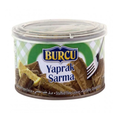 BURCU ვაზის ფოთოლის ტოლმა დაკონსერვებული 400 გრ*24 ც 8691573023194