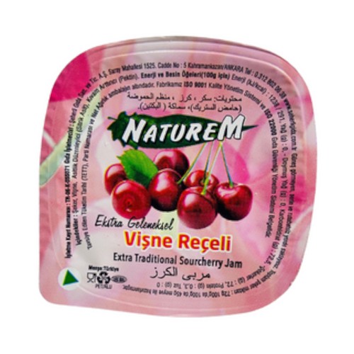 NATUREM პორციული ალუბლის მურაბა 20გრ*125ც*10შ. 8699424006341