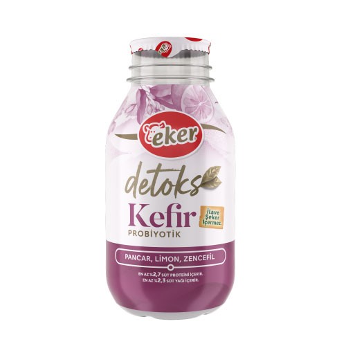 EKER დეტოქს კეფირი ჭარხლის, ლიმონისა და ჯანჯაფილის არომატით290 მლ*6ც