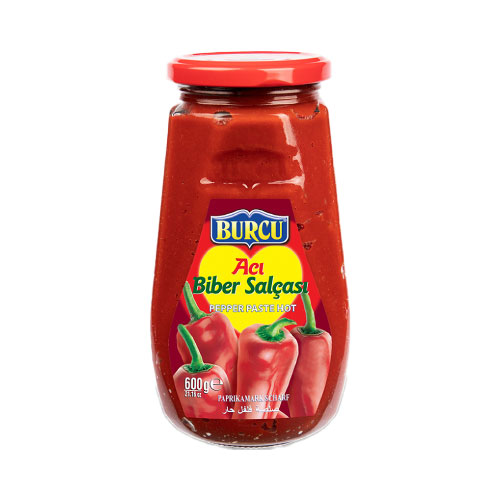 BURCU მწარე წიწაკის პასტა 600გრ*12ც 8691573004339