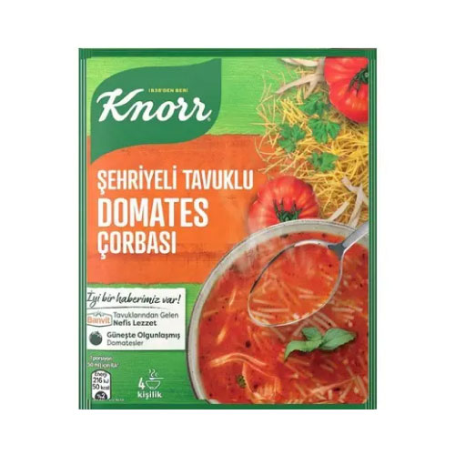 KNORR მზა სუპი ვერმიშ, ქათმითა და პომიდვრით 67 გრ*12ც*12შ 8683130038635