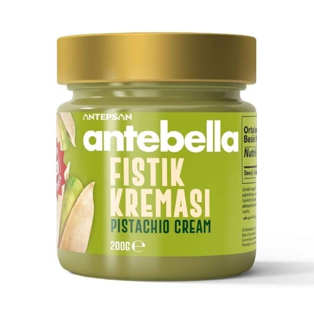 ANTEBELLA ფისტის პასტა (30%) 200გრ*12ც (შუშა) 8699936610357
