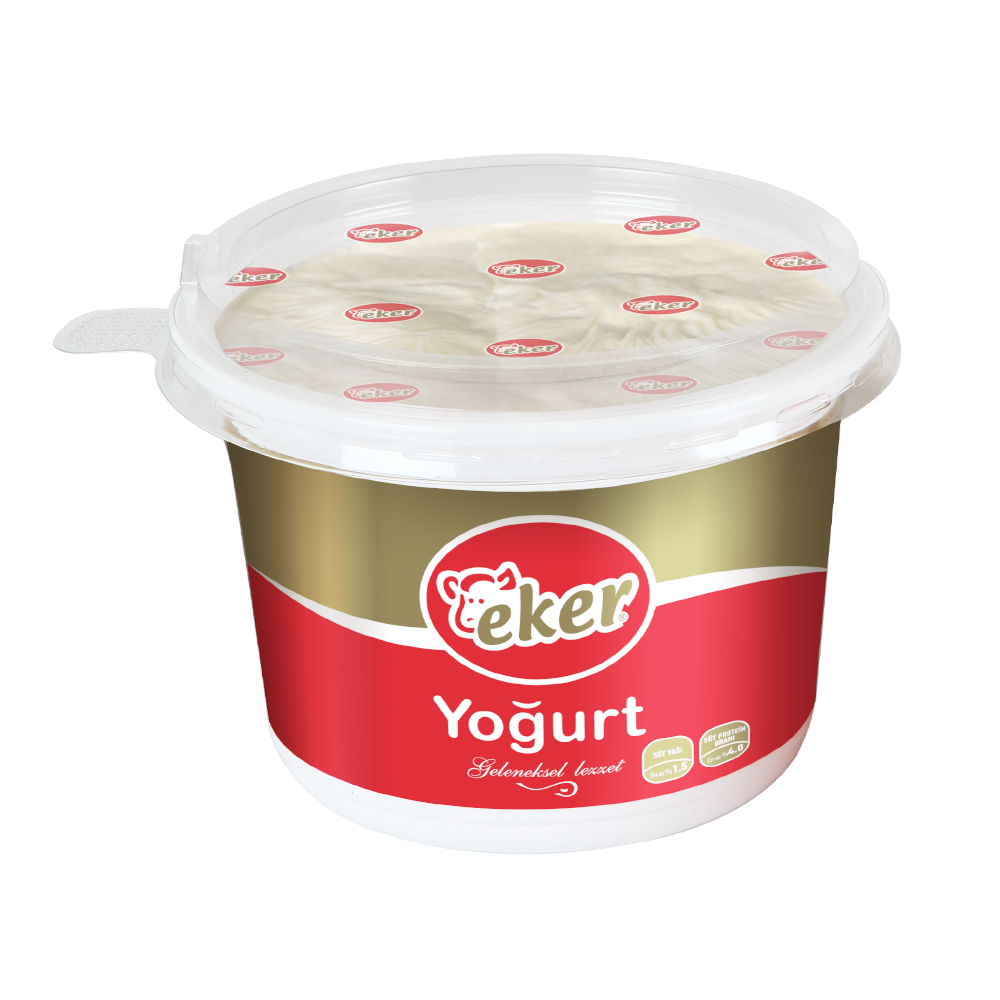 EKER ნახევრად ცხიმიანი იოგურტი 500გრ*18ც 8691316520447