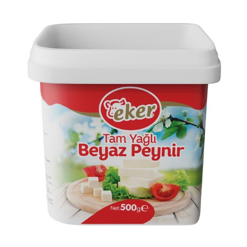 EKER ცხიმიანი თეთრი ყველი 500გრ*12ც 8691316520348