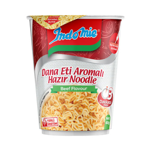 INDOMIE ხორცის  ნუდლსი (ჭიქაში) 60გრ *24
