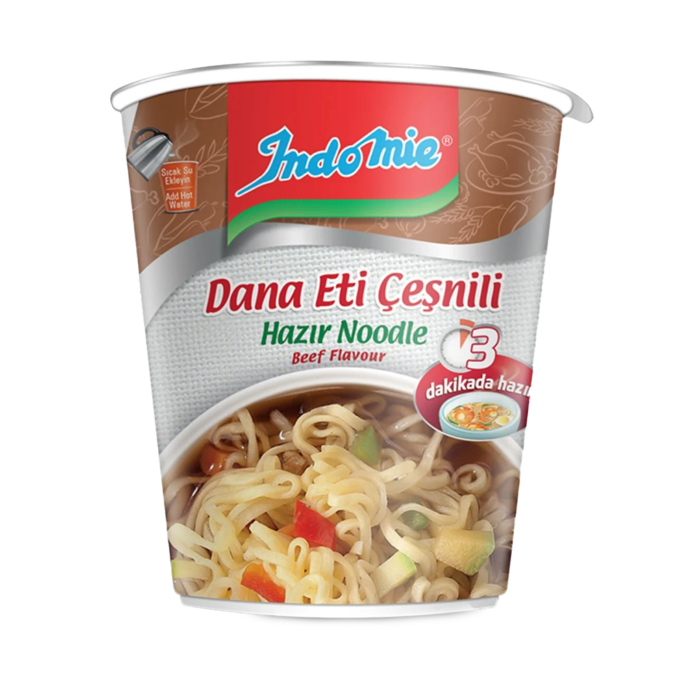 INDOMIE ხორცის  ნუდლსი (ჭიქაში) 60გრ *24 8680908021066