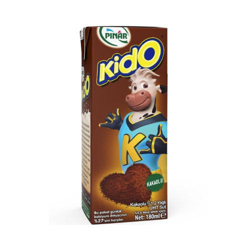 PINAR KIDO რძე კაკაოთი 1,2% 180მლ*27ც 8690565022108