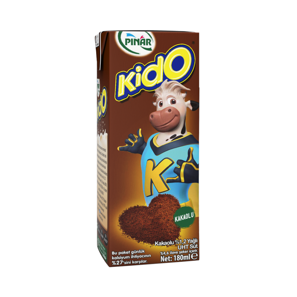 PINAR KIDO რძე კაკაოთი 1,2% 180მლ*27ც 8690565022108