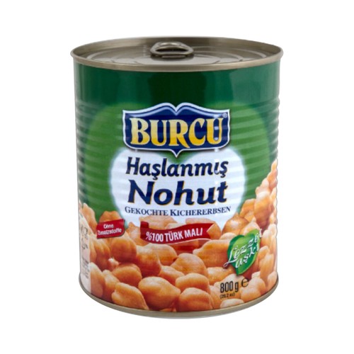 BURCU მოხარშული მუხუდო დაკონსერვებული 800 გრ*12ც 8691573030277