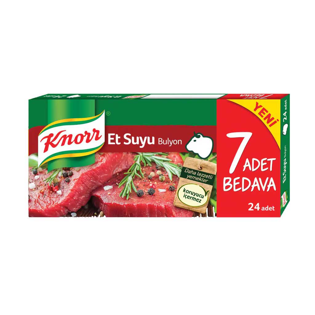 KNORR საქონლის ბულიონი 240გრ*32ც 8690637028939