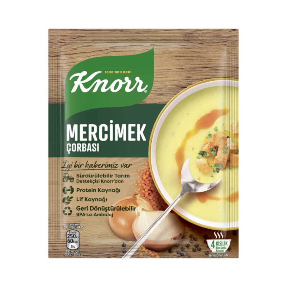 HAZIR ÇORBA(Knorr
Mercimek
76grX12ad)12ad 8690637581595