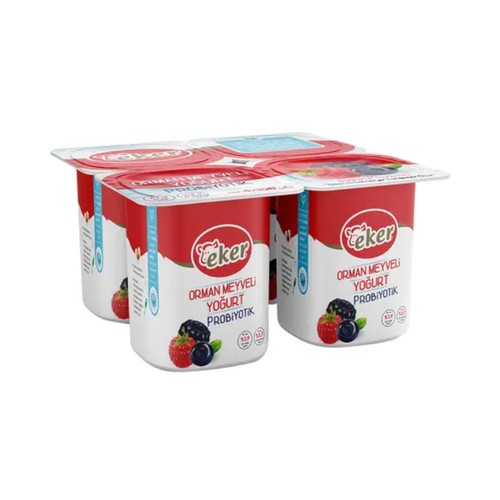 EKER PROBIOTIC FOREST FRUIT YOGURT 100GRX4 X6 8691316523561