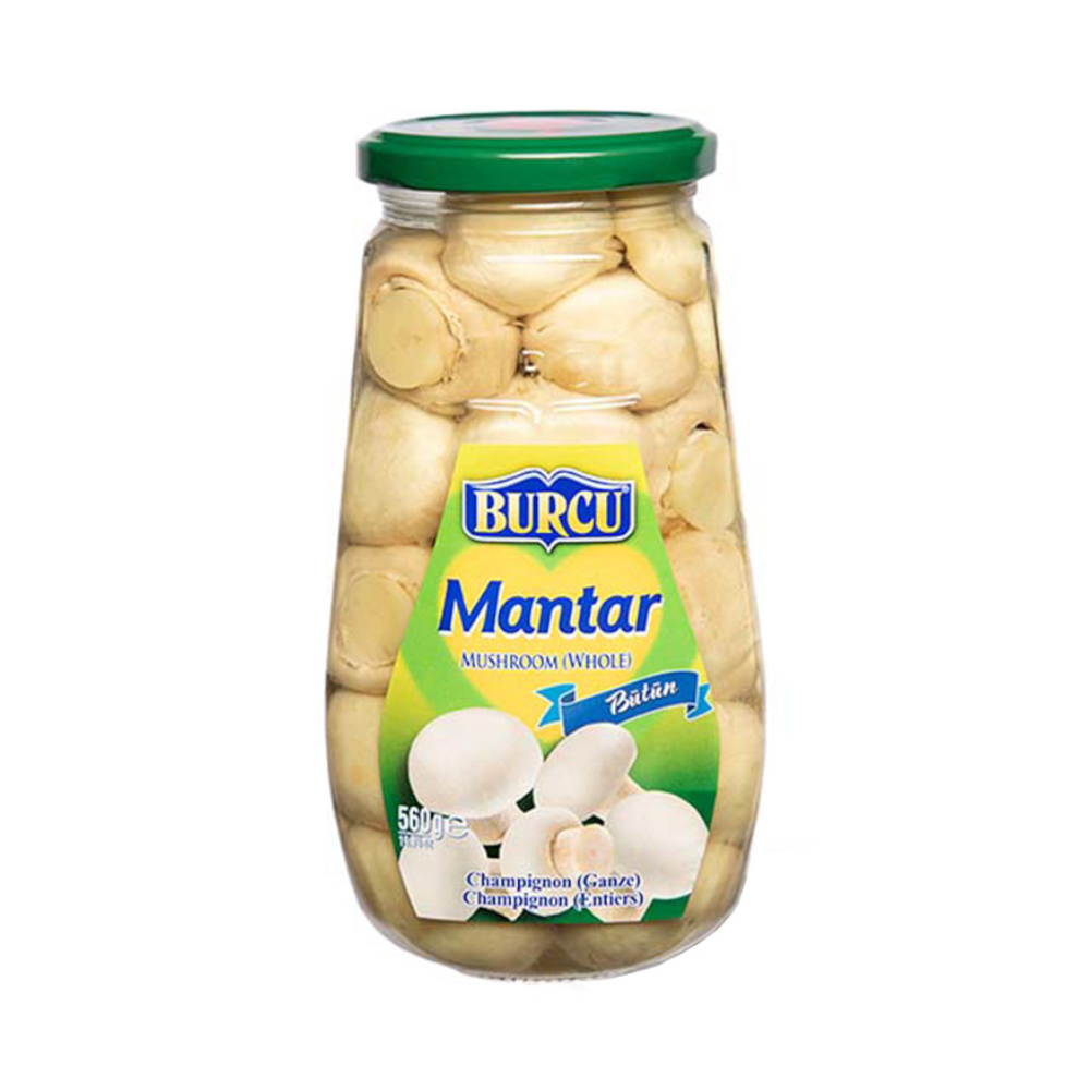 BURCU მთელი სოკო დაკონსერვებული 560 გრ*12 ც 8691573077234