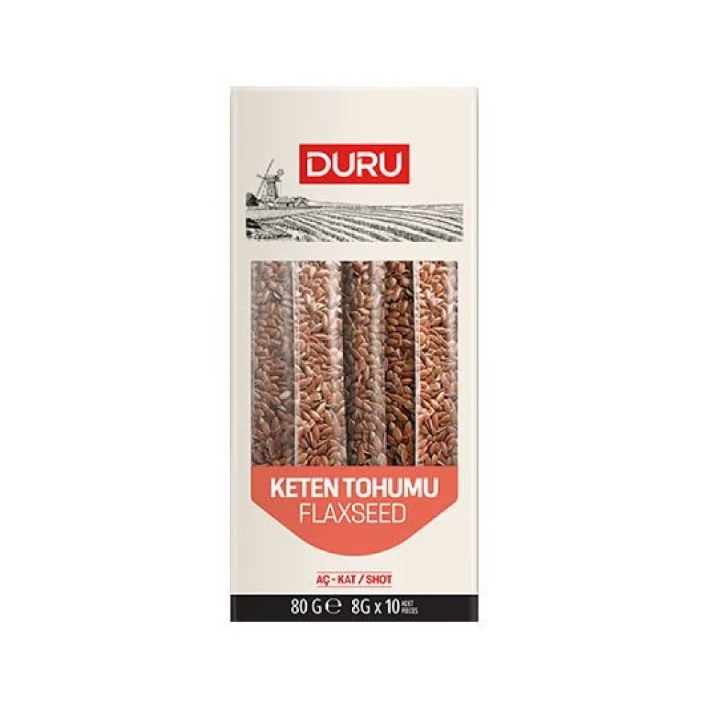 DURU სელის მარცვალი 80 გრ*10ც 8691440309420