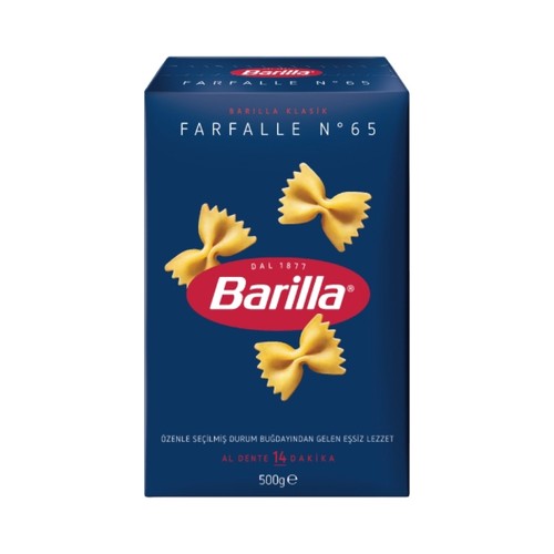 BARILLA მაკარონი პეპელა(FARFALLE) 500გრ*9ც 8690579140652