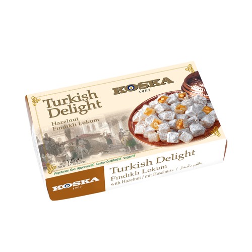 KOSKA ლუხუმი თხილით 125გრ*24ც