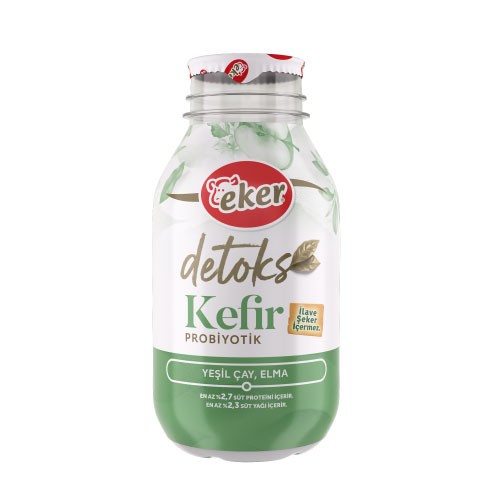 EKER დეტოქს კეფირი მწვანე ჩაისა და ვაშლის არომატით  290 მლ*6ც